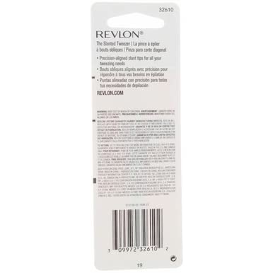 REVLON stainless steel accurate tweezers, balanced grip for steady control