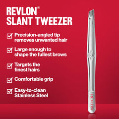 Revlon stainless steel tweezer offers durability for daily grooming