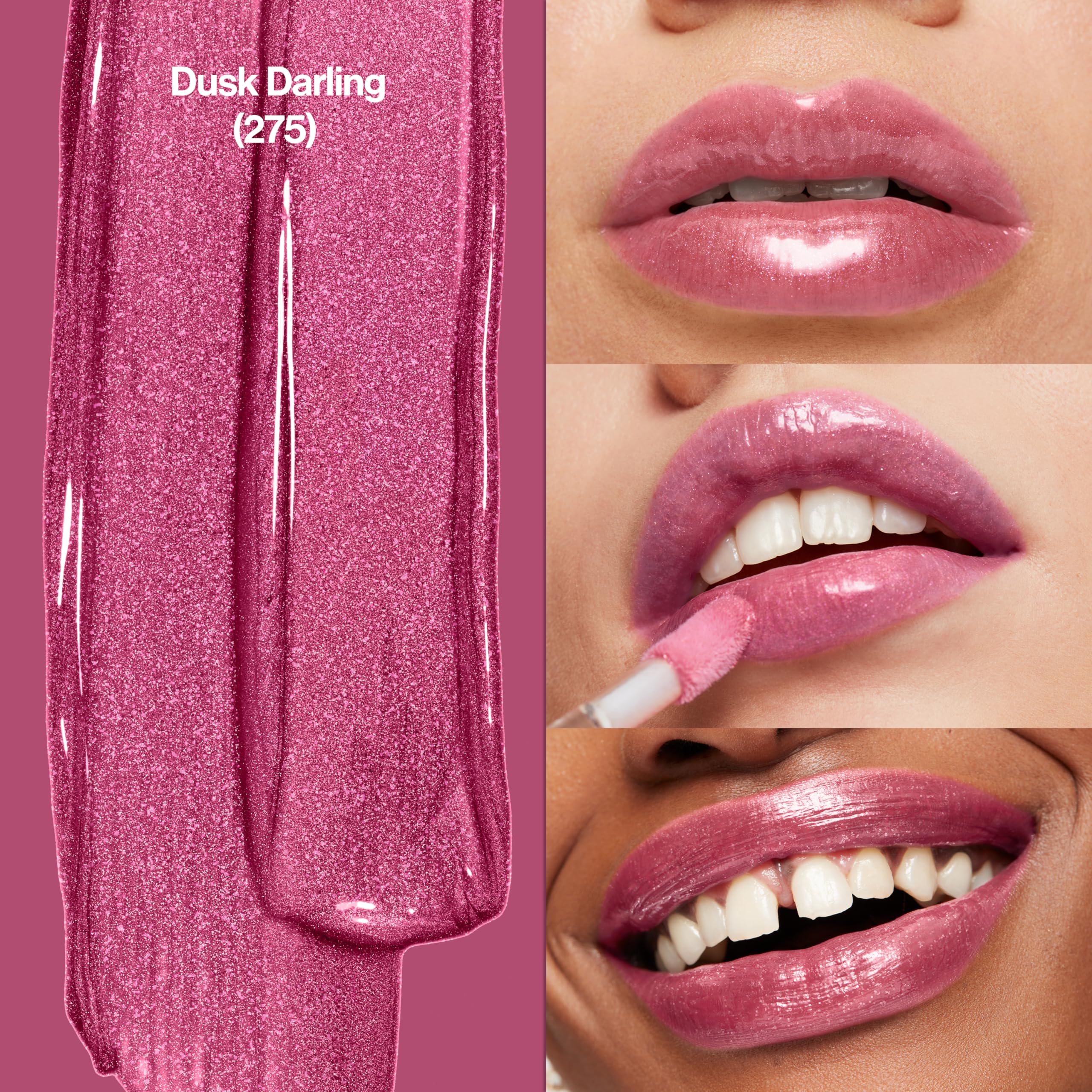 Revlon Brillo Labial Super Lustrous tono Dusk Darling 275 para color natural