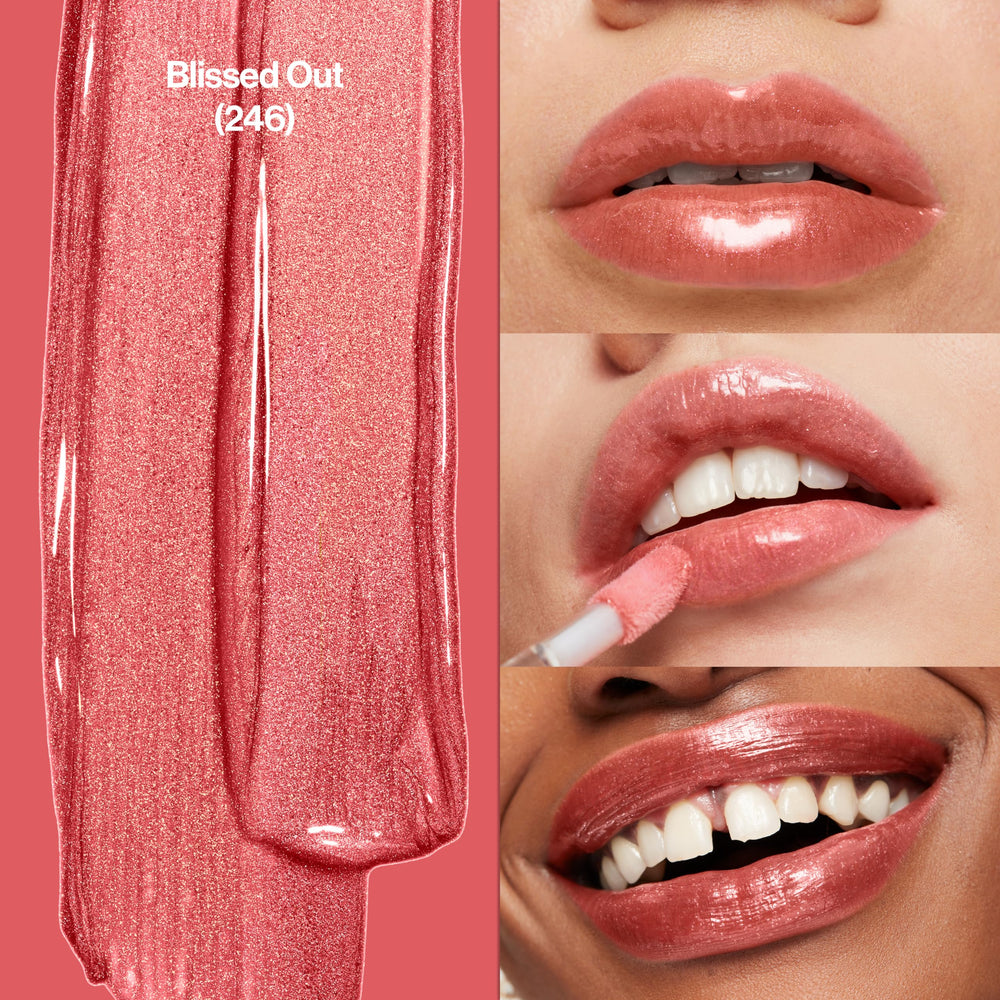 Revlon Labios brillo sedoso para acabado liso y maquillaje duradero.