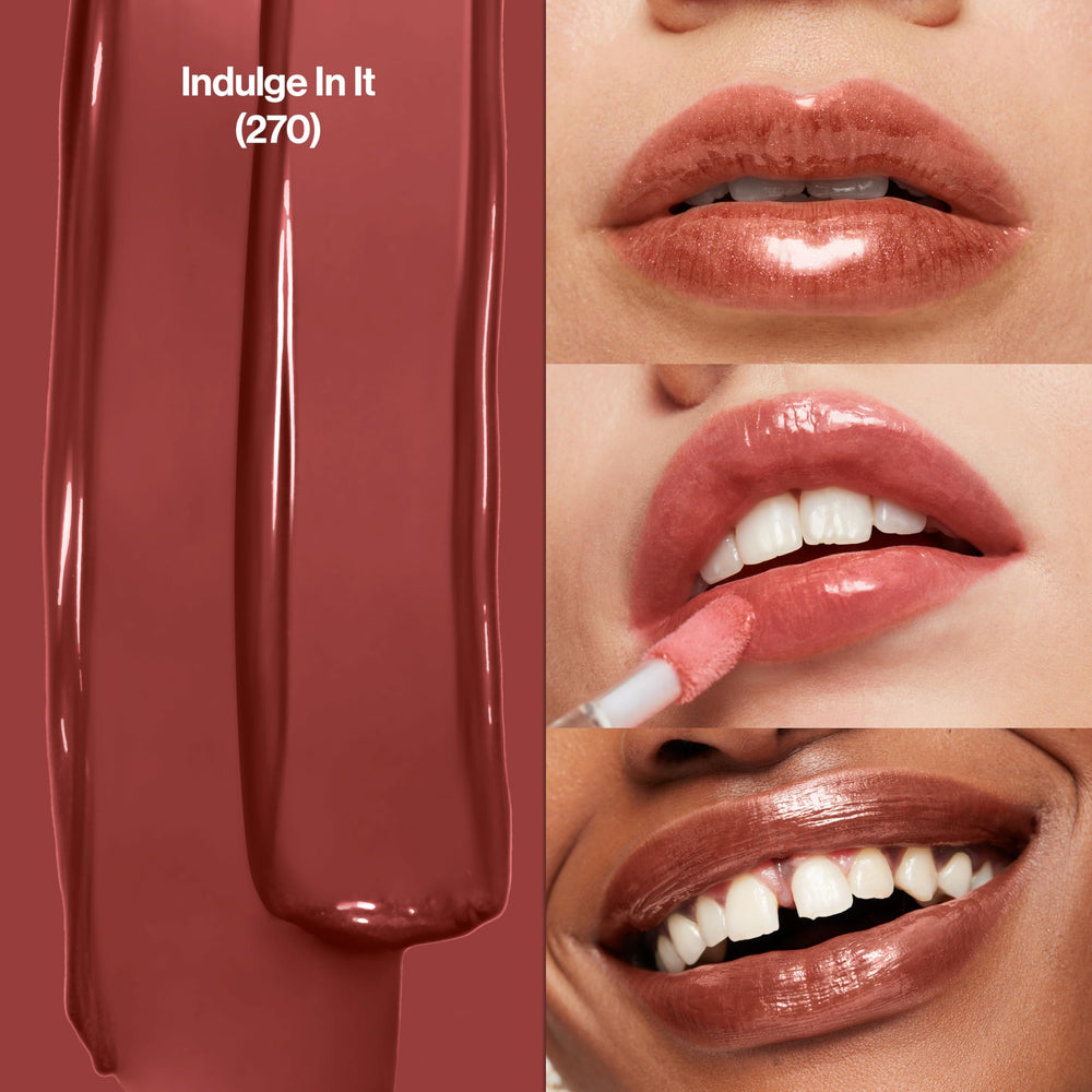 Revlon Super Lustrous lip gloss Indulge In It oversized applicator for easy coverage.