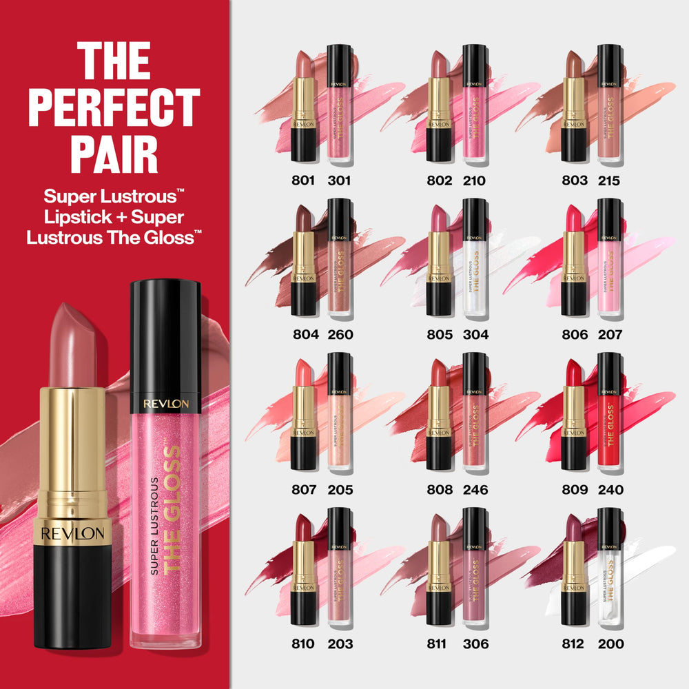 Applying REVLON gloss over lipstick for added dimension