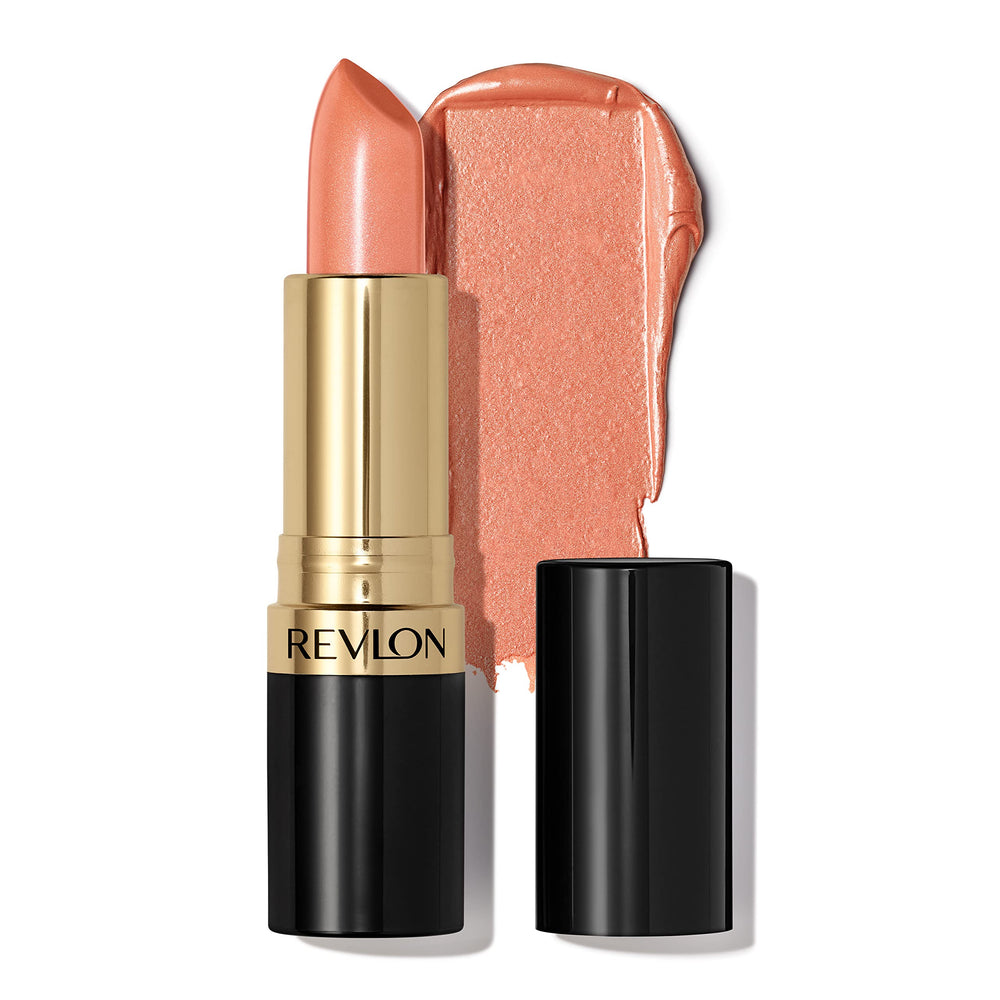 REVLON Super Lustrous Lipstick Apricot Fantasy swatches reveal rich color