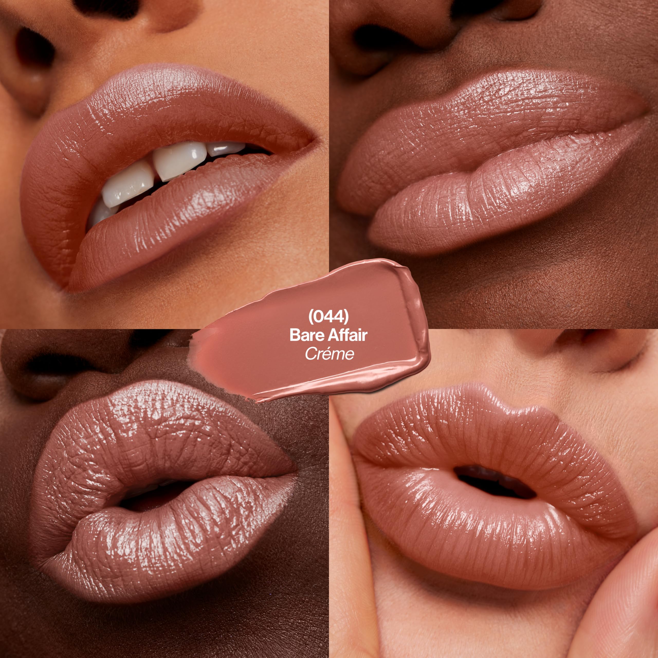 Revlon Super Lustrous Lipstick creamy application close-up shows smooth glide for comfort.