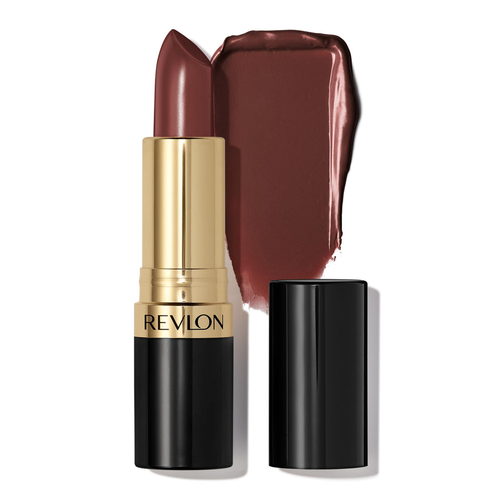 REVLON Super Lustrous Lipstick shade 804 Rumberry swatch on lips with creamy finish.