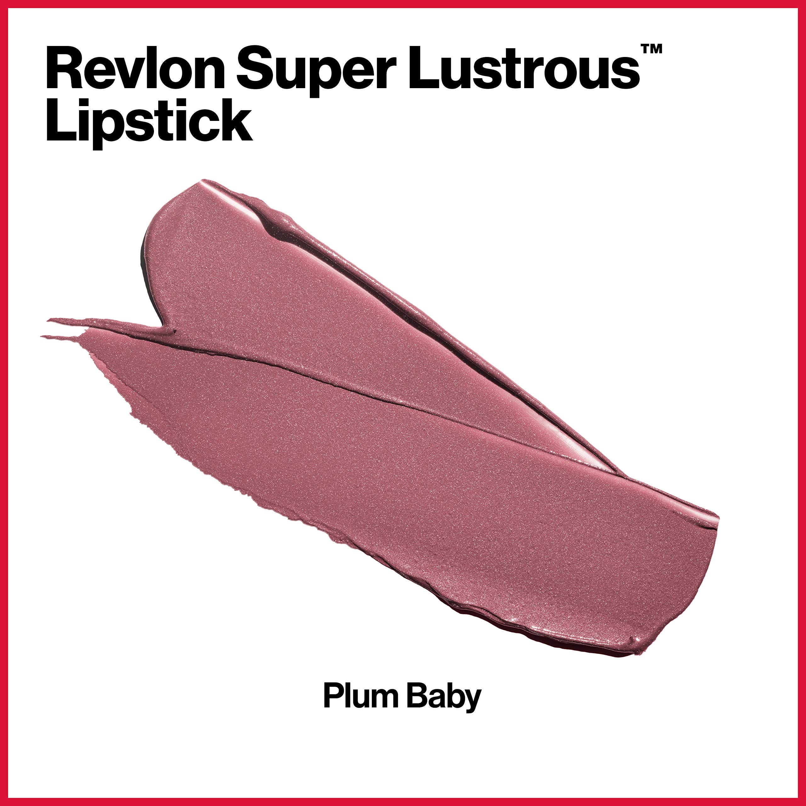 Revlon Super Lustrous Lipstick displays 72 shades in crème and pearl finishes.