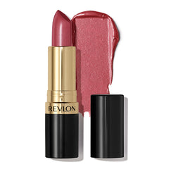 Revlon Super Lustrous Lipstick Goldpearl Plum swirl delivers bold color with a silky finish.