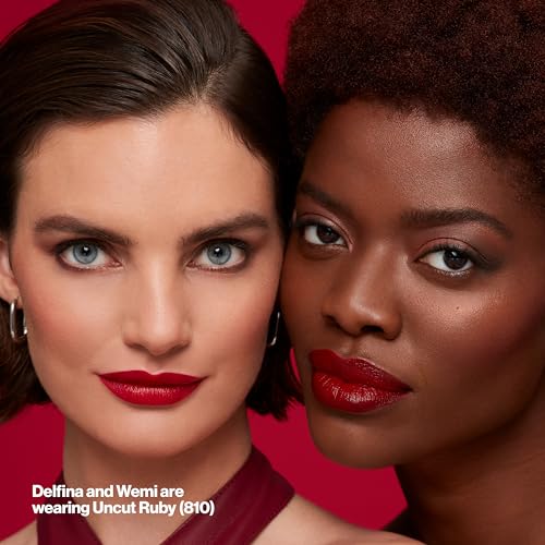 Revlon Super Lustrous Lipstick Lip line minimization visible in close-up.
