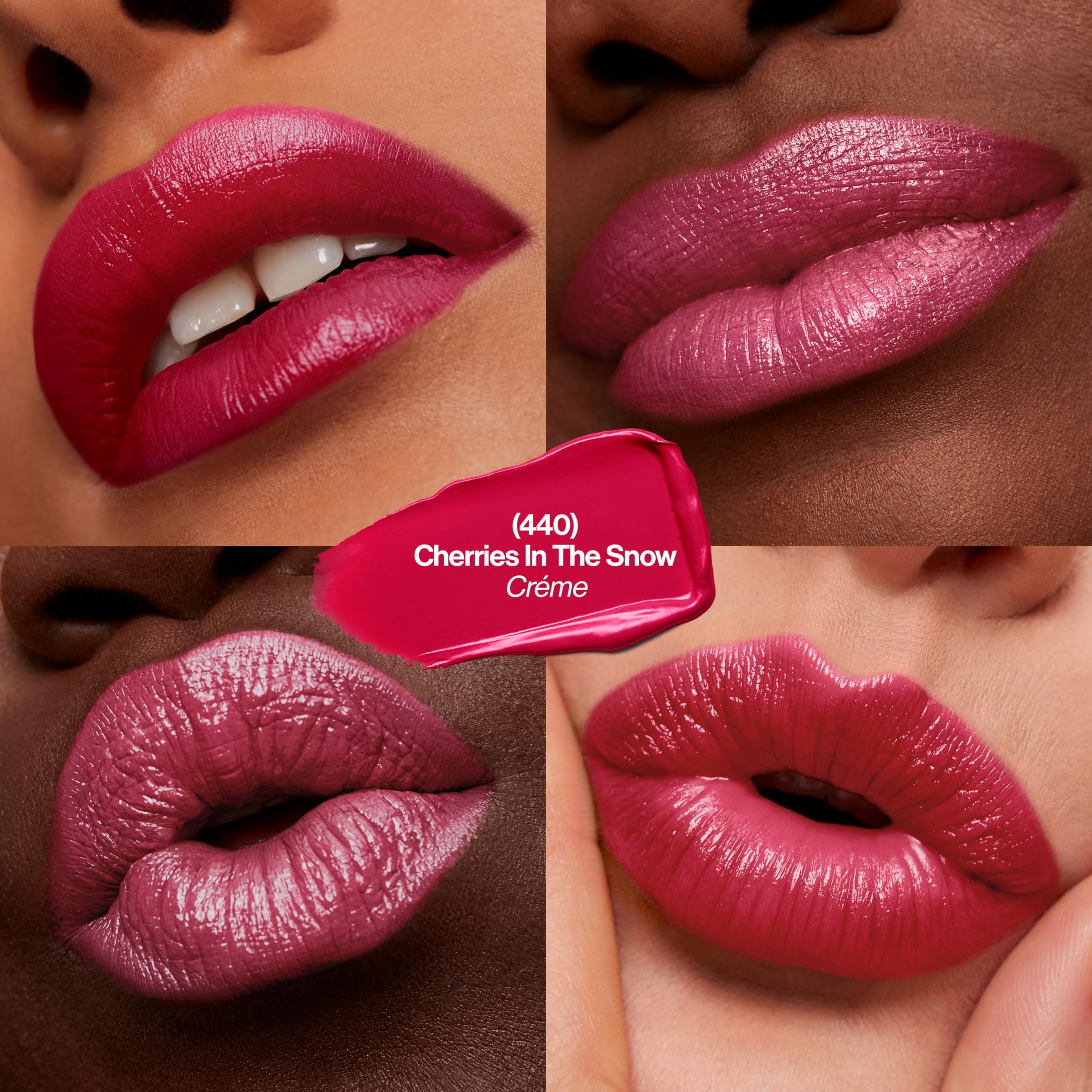 REVLON Super Lustrous Lipstick moisturizing application demonstrates conditioning formula for comfortable wear.