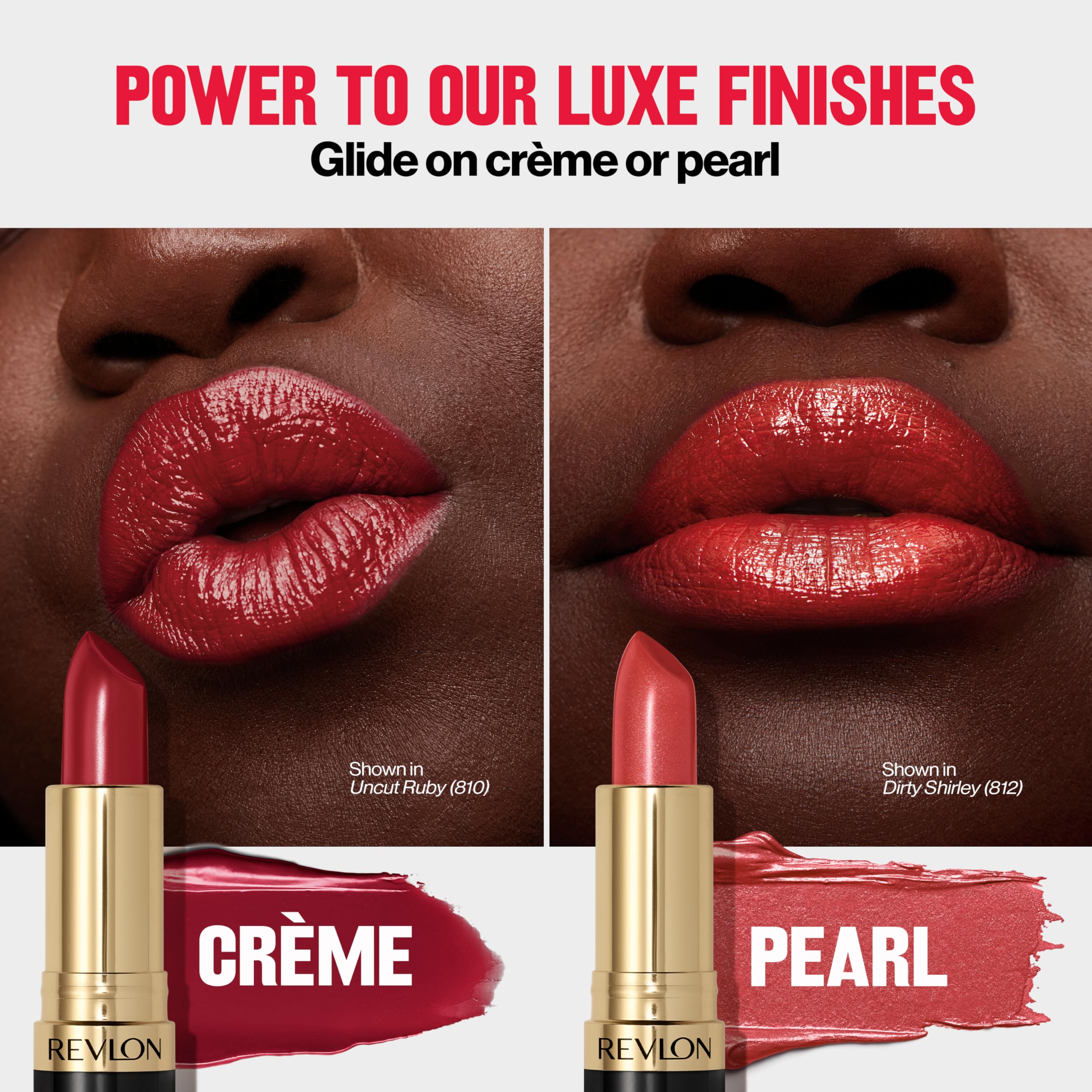 REVLON Super Lustrous Lipstick packaging design signals premium quality