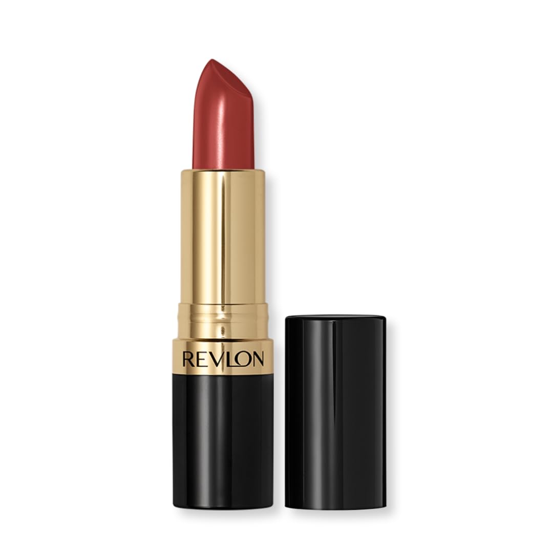 REVLON Super Lustrous Lipstick Rum Raisin swatch showing creamy color and long-lasting moisture