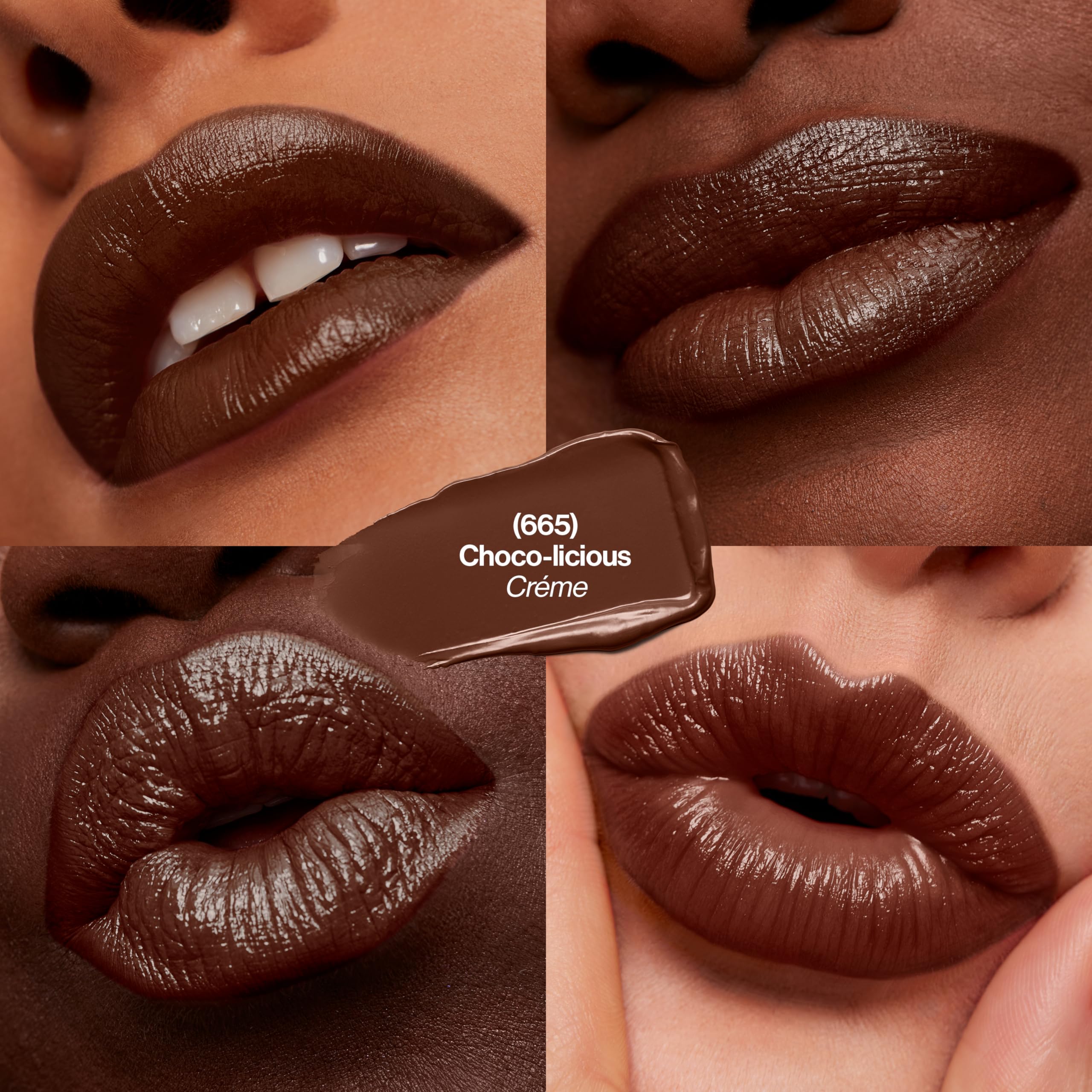 REVLON Super Lustrous Lipstick soft fuller lips with reduced line visibility.