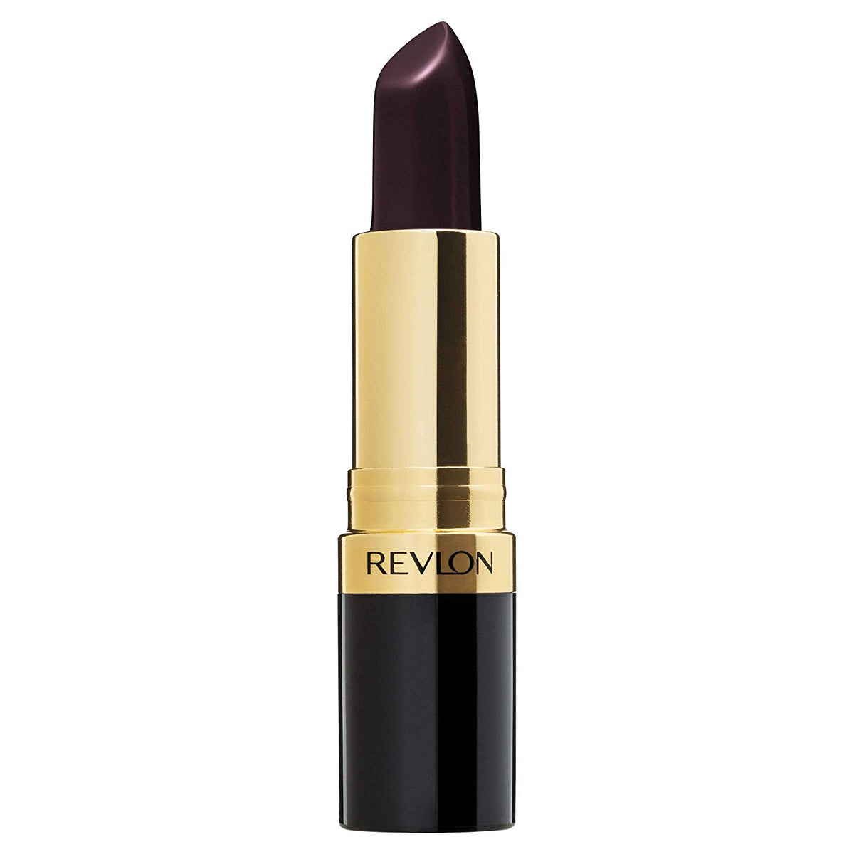 REVLON Super Lustrous Lipstick soft lips in Black Cherry for rich color.