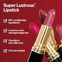 Revlon Uncut Ruby swatch shows smooth glide and vibrant color.