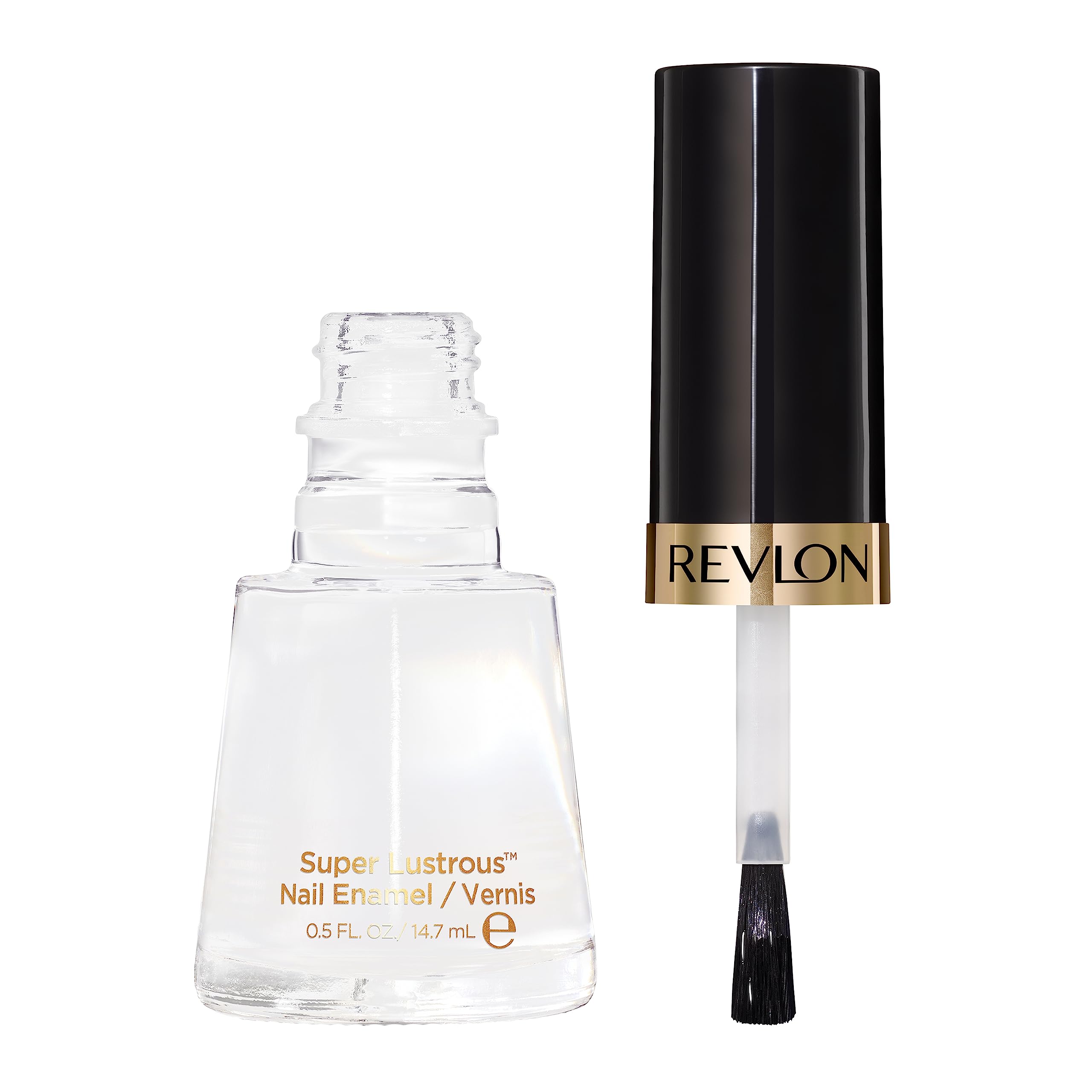 Revlon Super Lustrous Nail Polish 771 Clear swatch with high shine