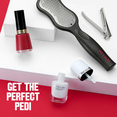 Revlon Super Lustrous bottle-dispense action demonstrates smooth, bubble-free application
