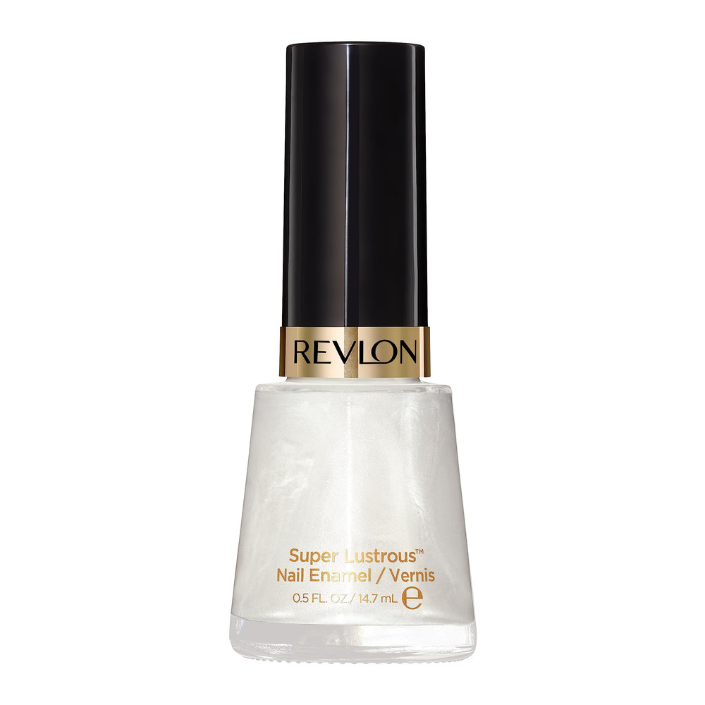REVLON Super Lustrous Nail Polish Pure Pearl being applied for a smooth, bubble-free coat.