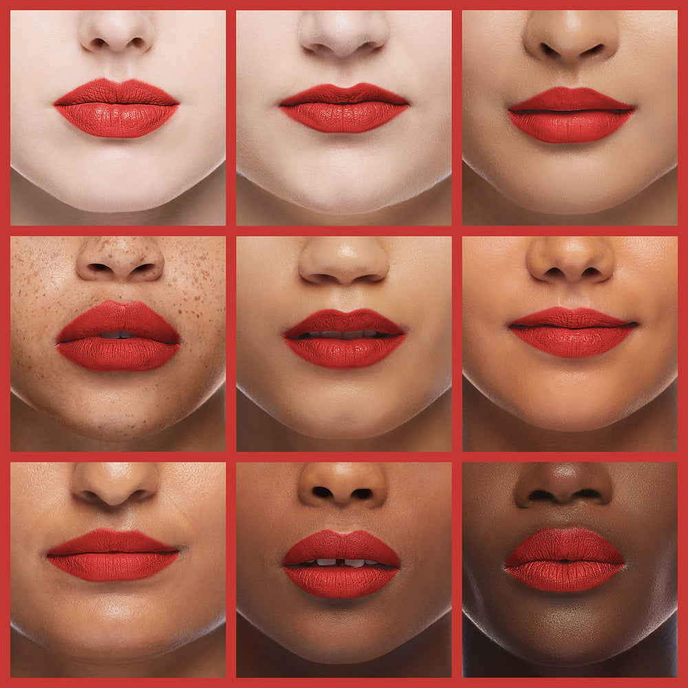 Revlon Rose Wine lip application demonstrates even coverage and moisturizing feel.