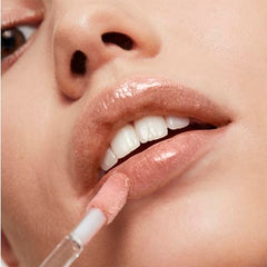 REVLON Rosy Future finish closeup highlights radiant, non-sticky texture.