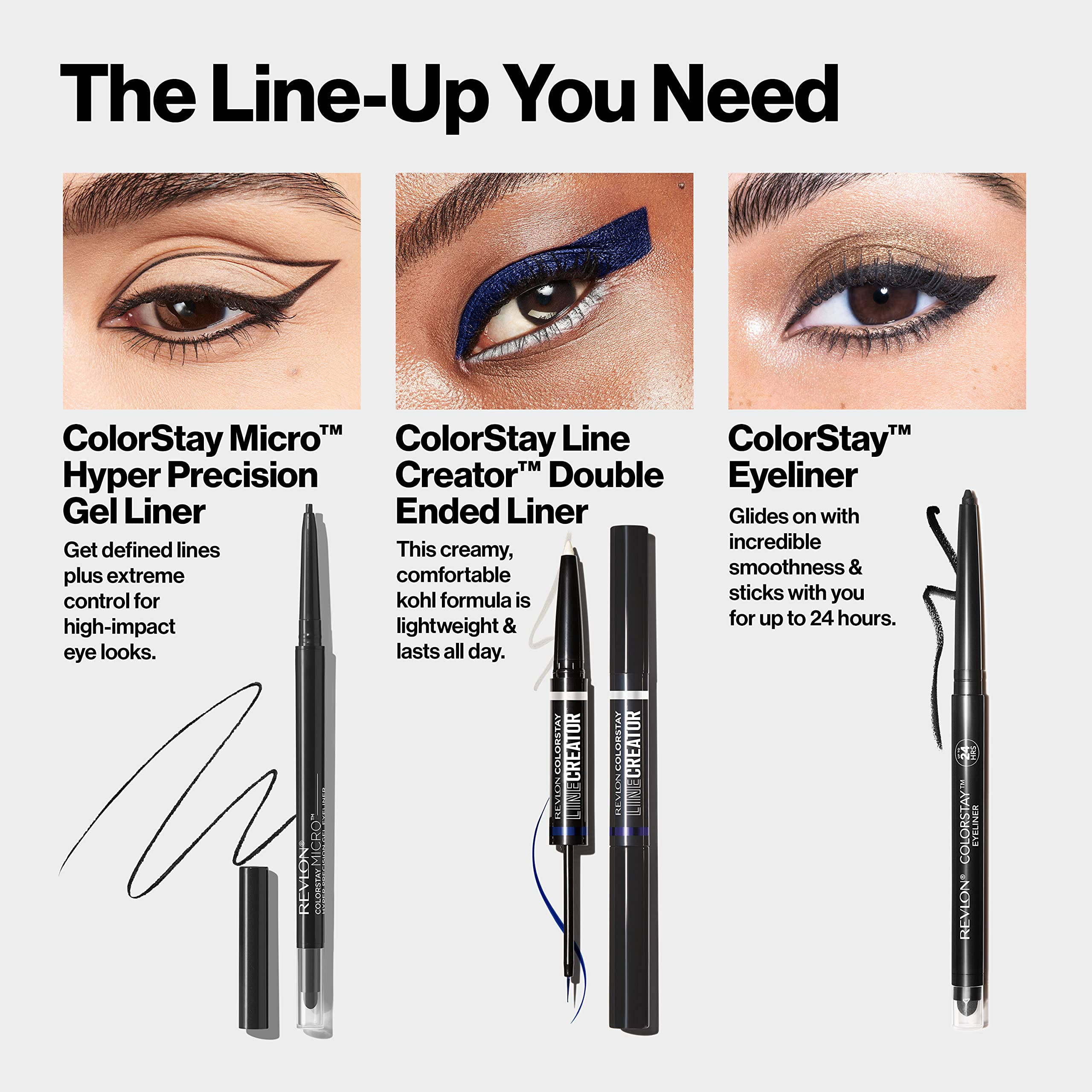 Classic 214 Black shade by REVLON for versatile daily definition.