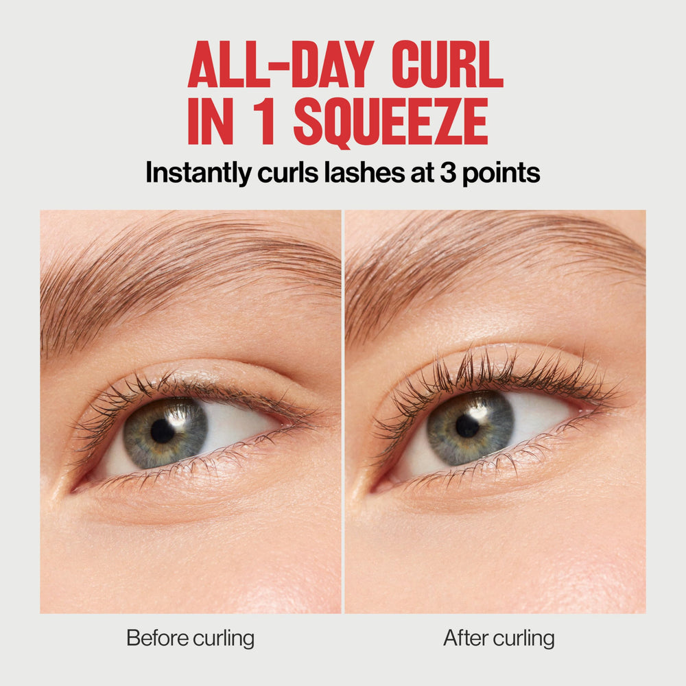 REVLON triple-stepped lash curler dramatic curl from a single squeeze