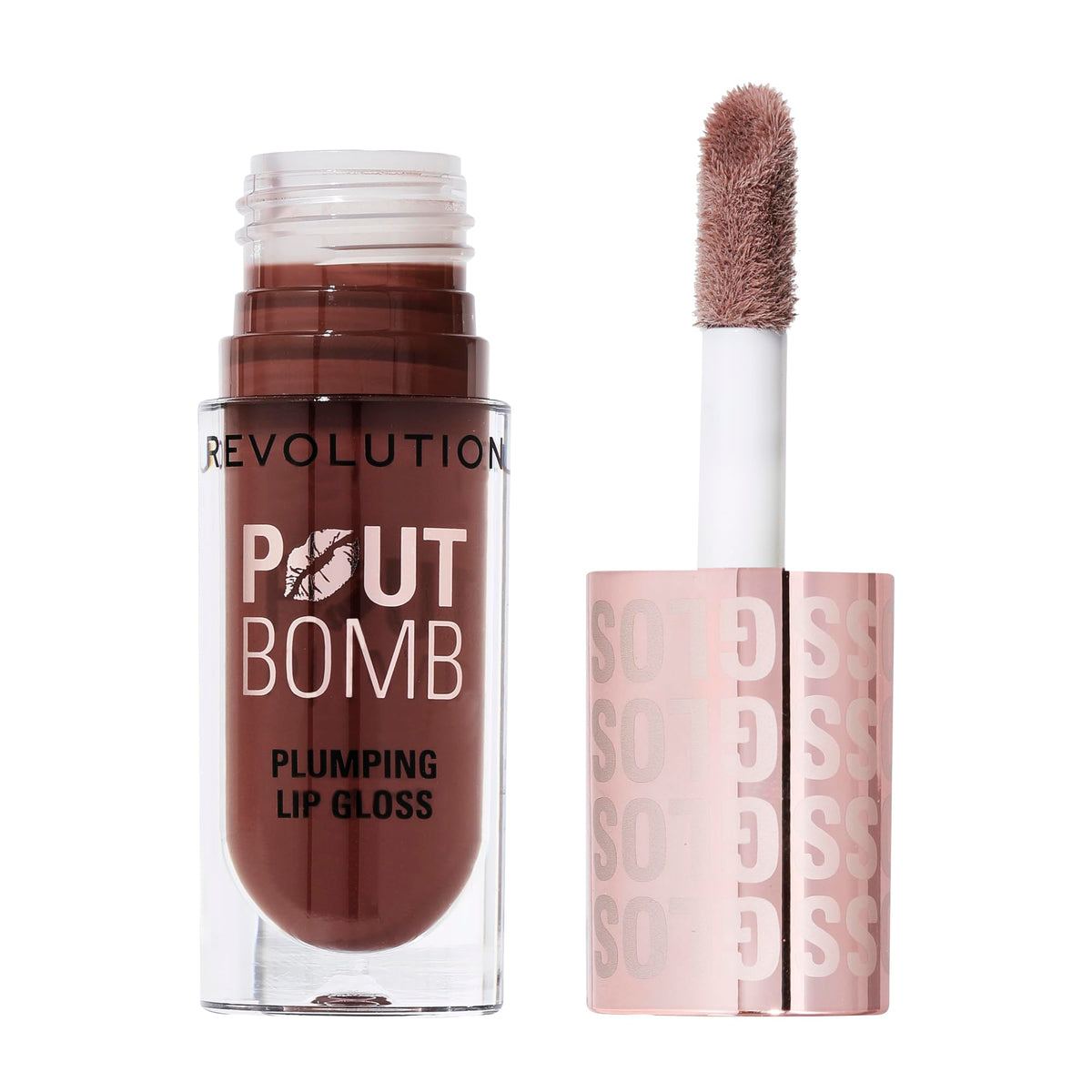 Revolution Beauty London Pout Bomb XXL applicator for precise, high-shine application.