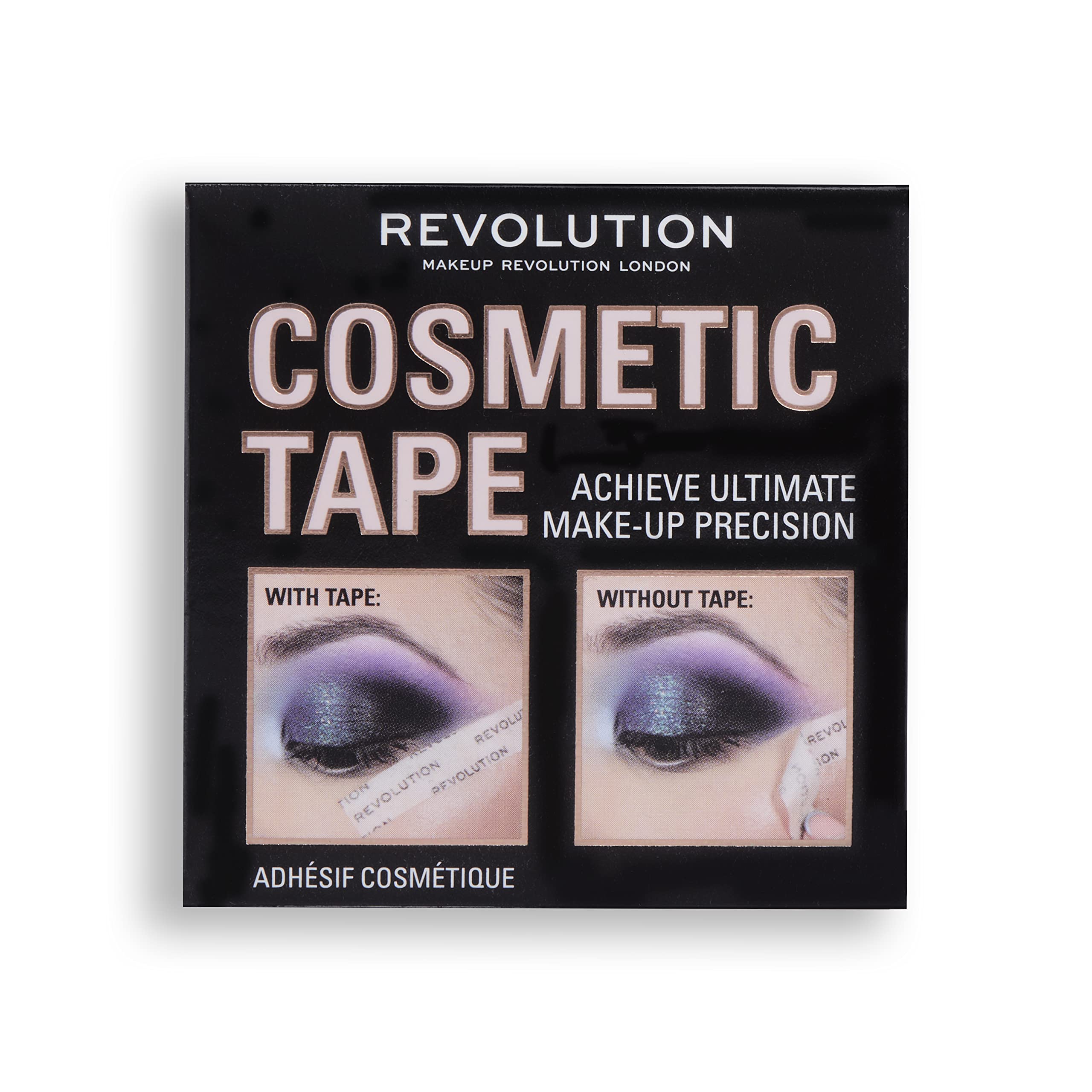 Revolution Beauty London cruelty-free vegan tape for a flawless winged liner.