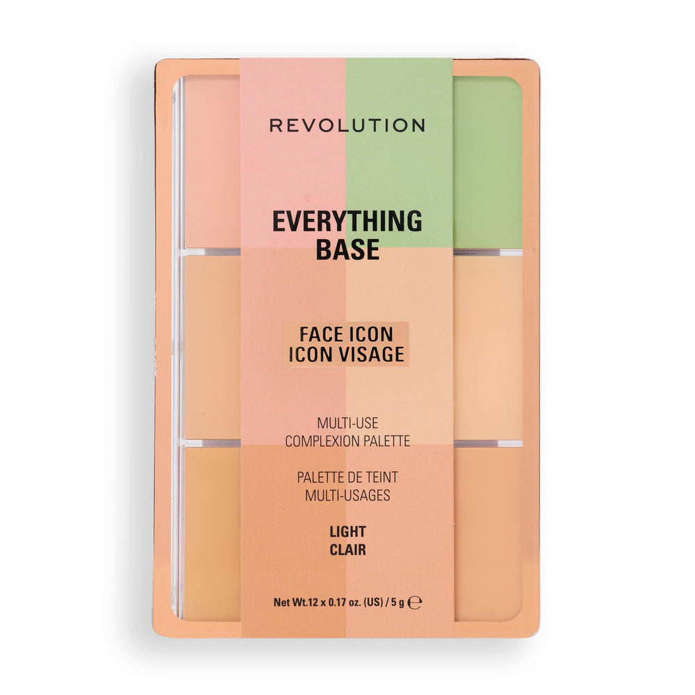 Revolution Beauty London Everything Base Icon Paleta base crema para un acabado radiante y uniforme