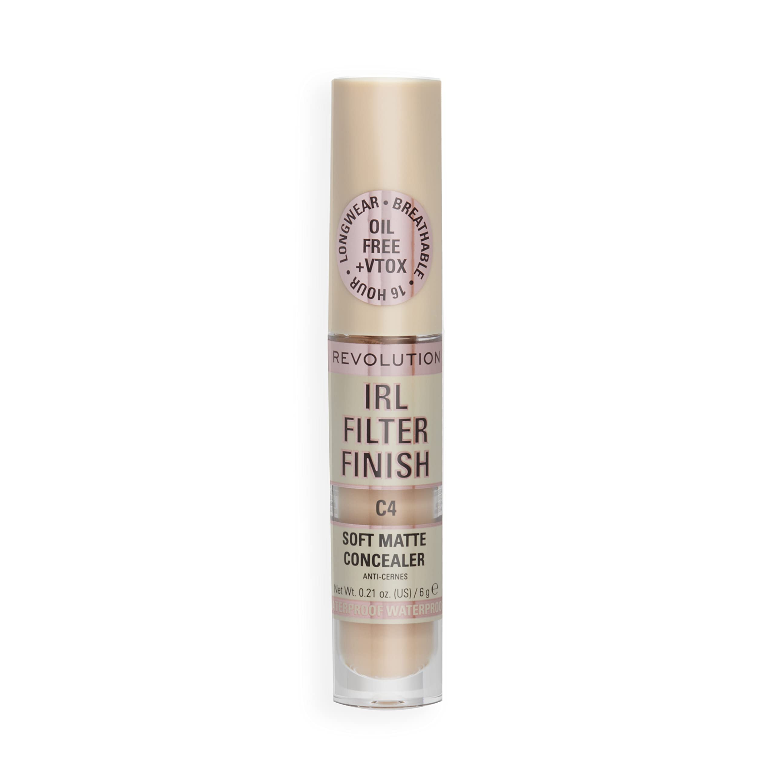 Revolution IRL Filter Finish Concealer with hyaluronic acid and okra extract