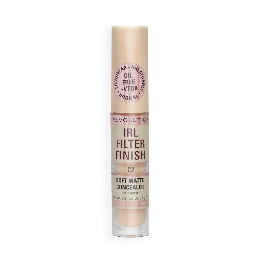Revolution IRL Filter Finish Concealer offers 30 shades for diverse skin tones.