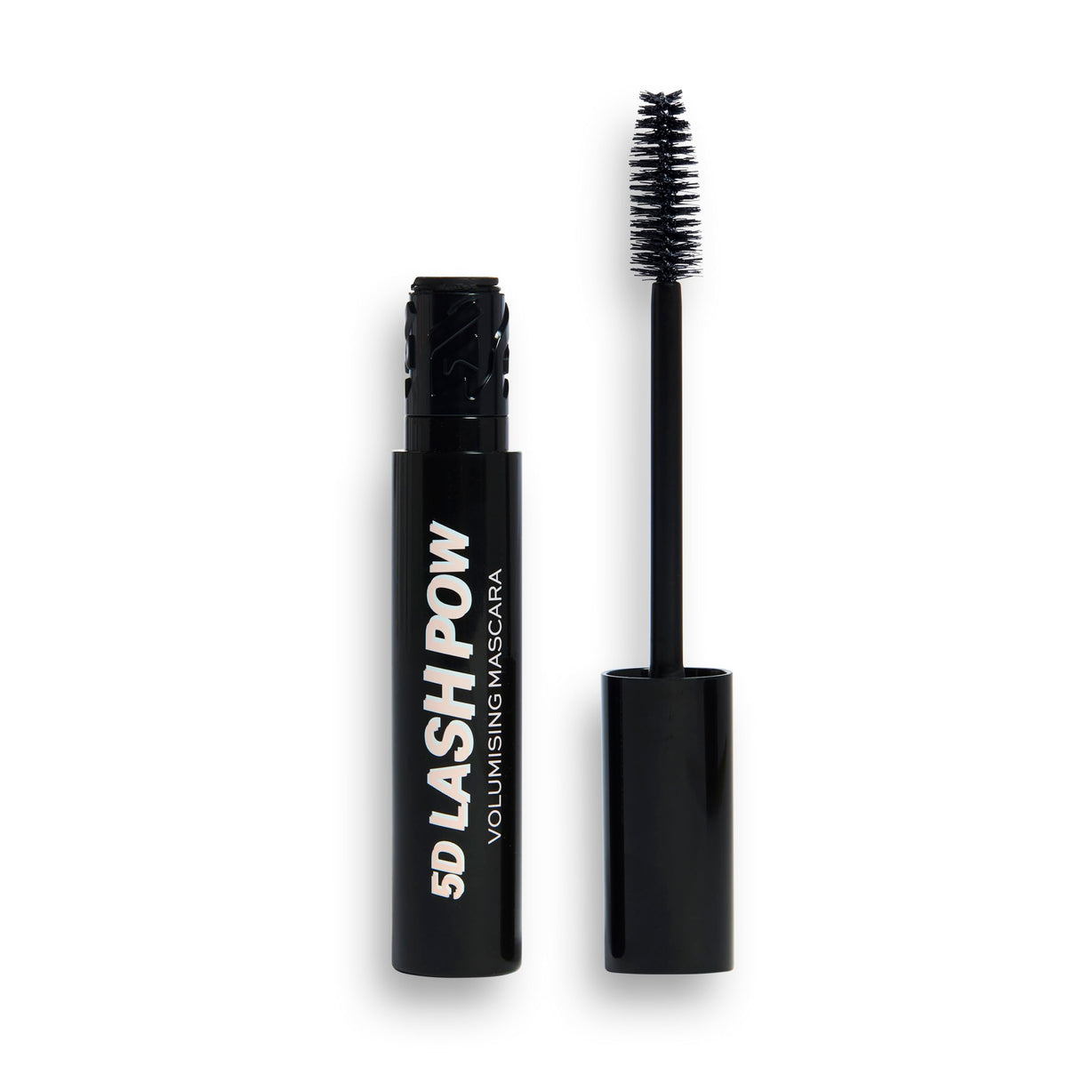 Revolution Lash Pow Mascara: tapa empujable para apertura rápida y cómoda.