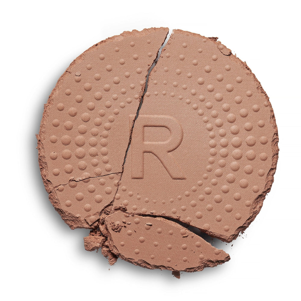 Revolution Mega Bronzer Powder swatches showing four shade options for all skin tones.