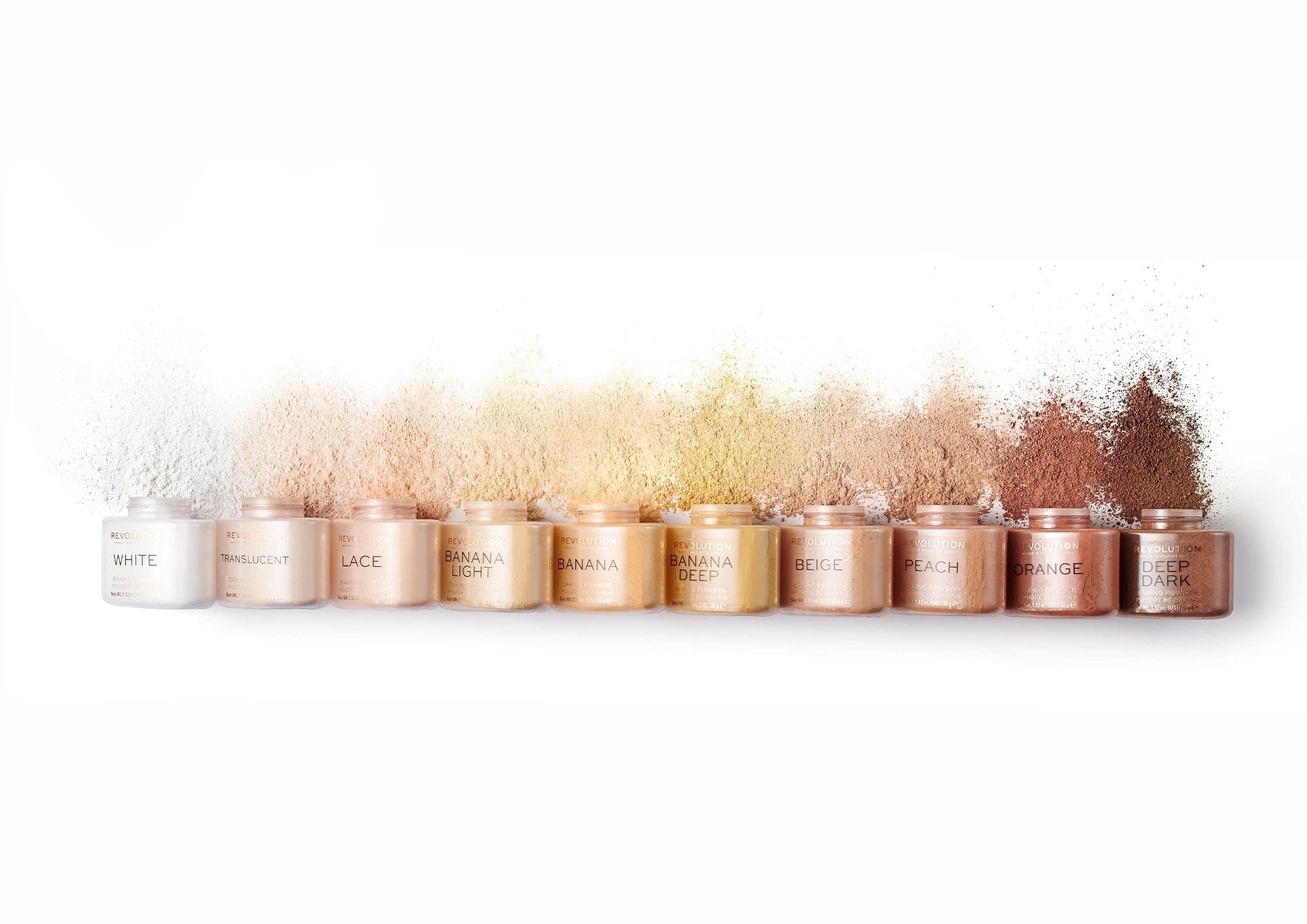 Revolution Polvo Banana Deep reduce brillos y prolonga maquillaje.