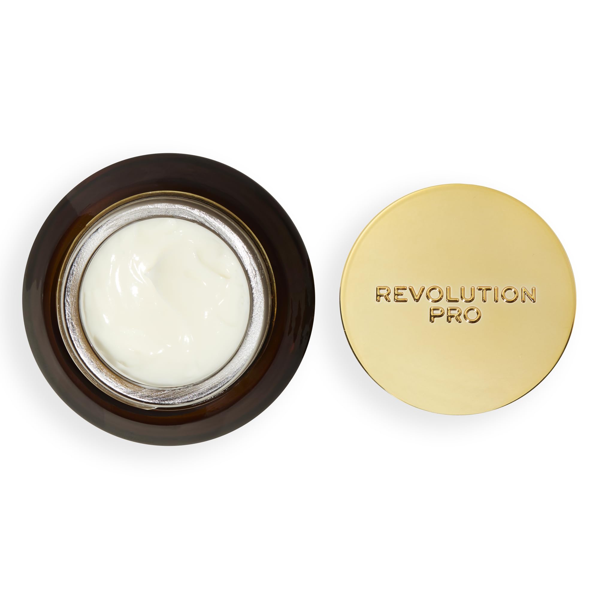 Revolution Pro Miracle Vegan Collagen Night Cream en aplicación manual para hidratación suave.