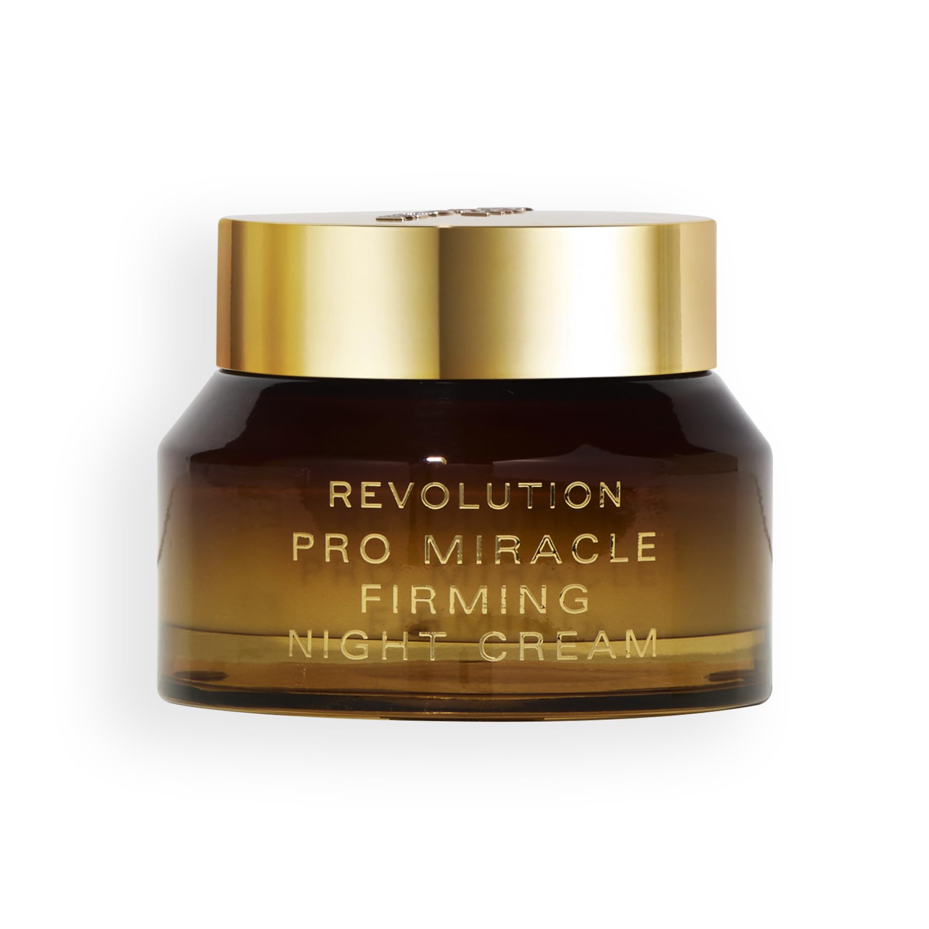 Revolution Pro Miracle Vegan Collagen Night Cream en bote para hidratación nocturna intensiva.