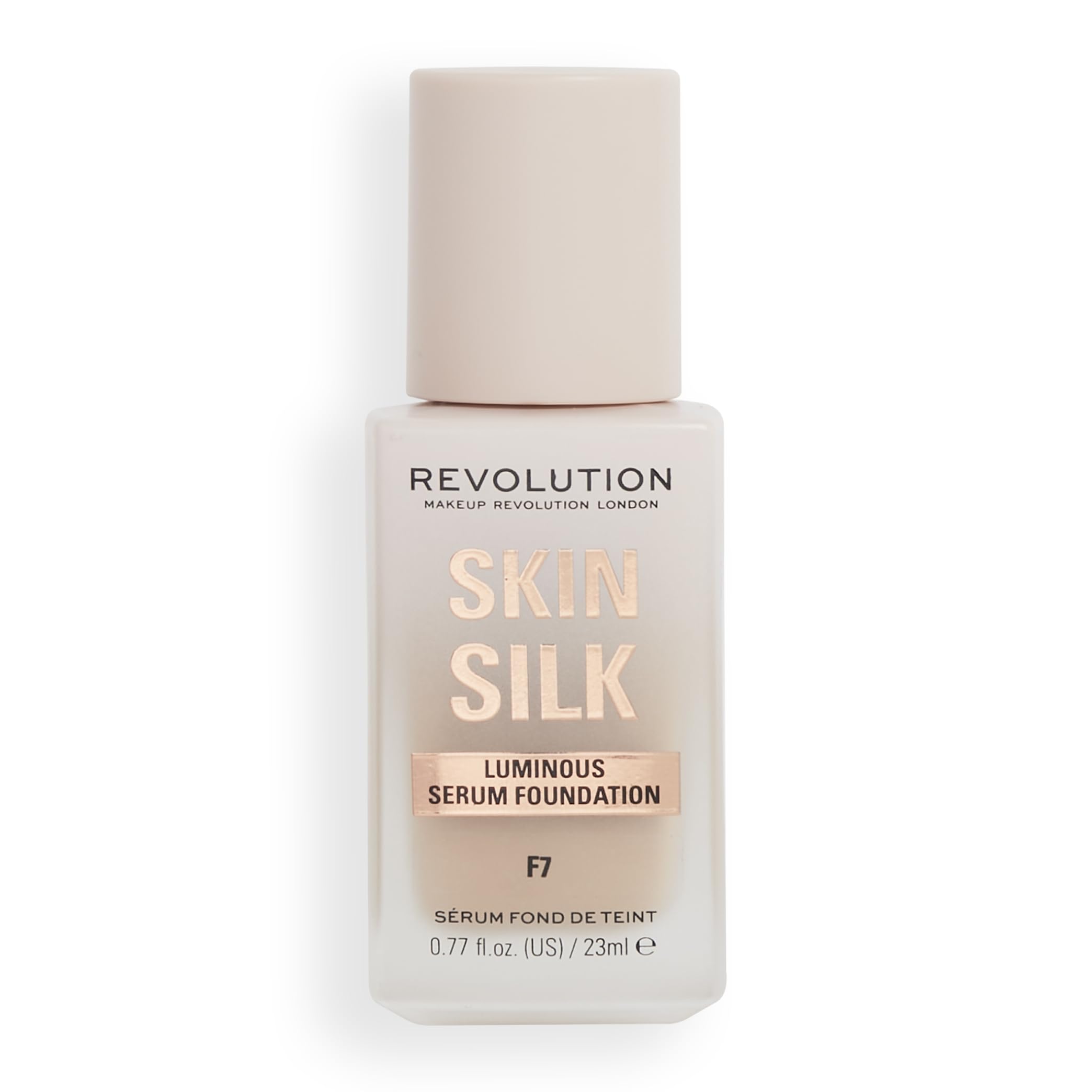 Revolution Skin Silk: aplicación con brocha para cobertura ligera y uniforme.