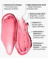 REVOMADIC REVO Collagen Jelly with hyaluronic acid close-up highlighting moisture.