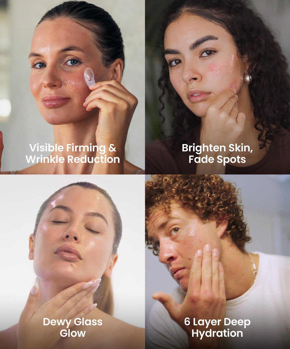 REVOMADIC REVO Collagen Jelly texture scoop demonstrates easy, quick application.