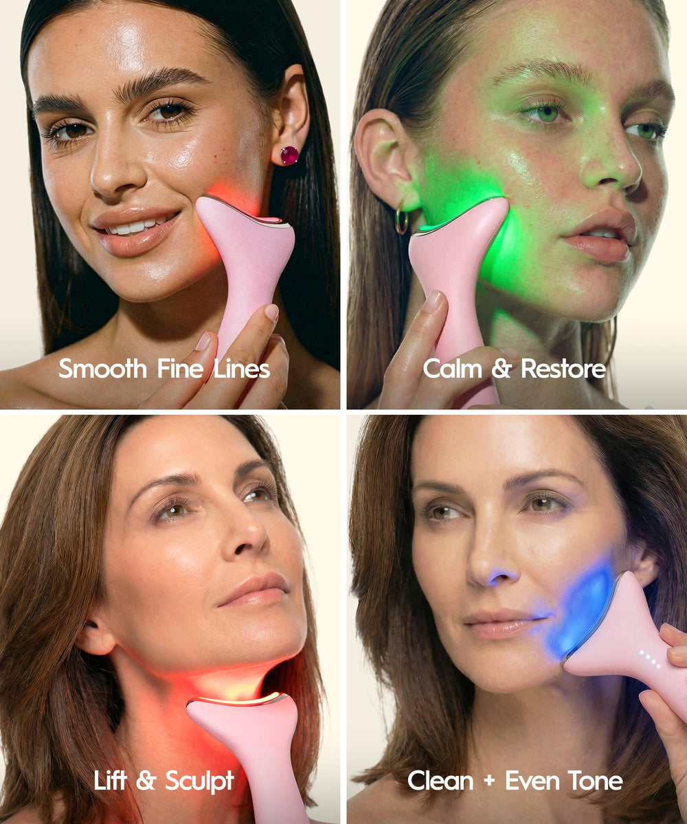 REVOMADIC REVO Genie gua sha-inspired contour for gentle lifting and relaxation.