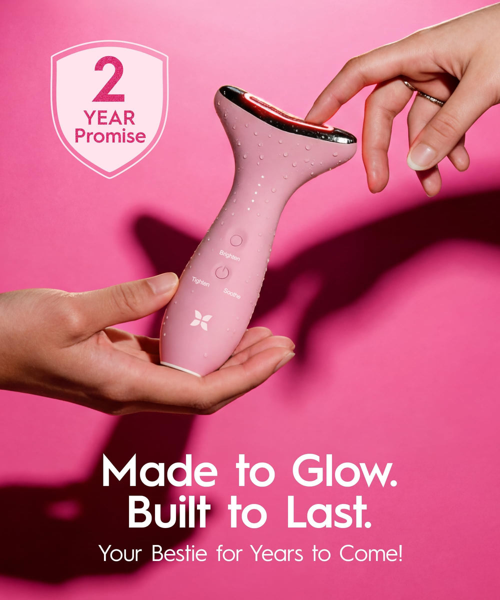 REVOMADIC REVO Genie used on face and neck for enhanced skincare absorption.