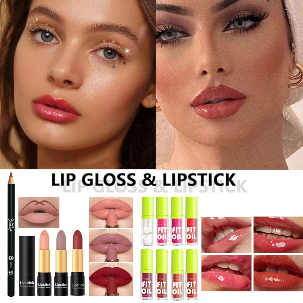 Revonext brillos labiales 8 tonos para acabado luminoso.