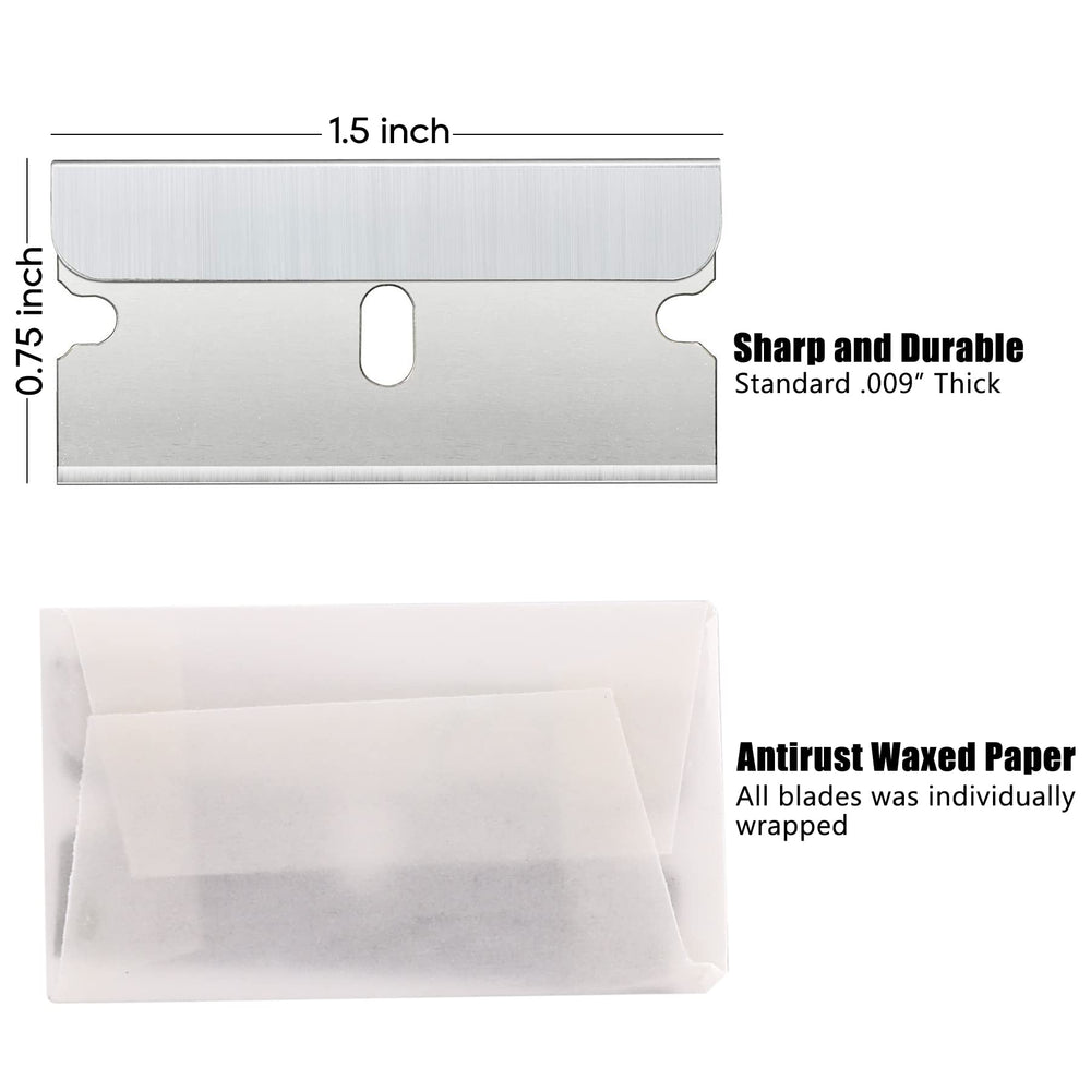 REXBETI blades wrapped in antirust waxed paper for rust-free storage.
