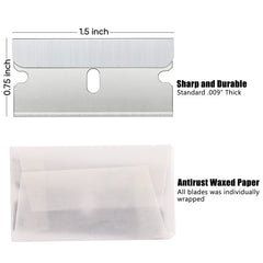 REXBETI blades wrapped in antirust waxed paper for rust-free storage.