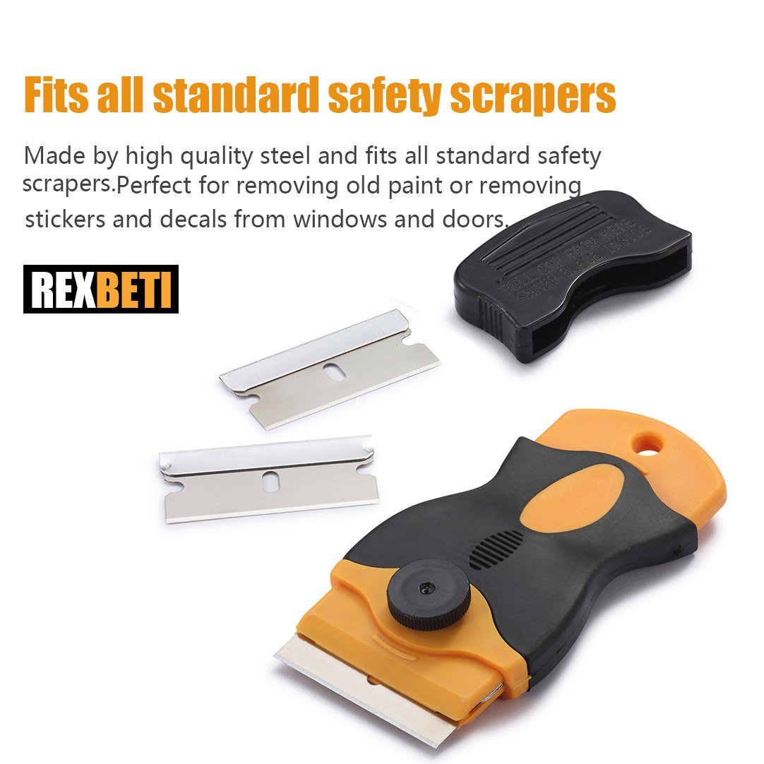 REXBETI blades fit standard razor scrapers for easy replacement.