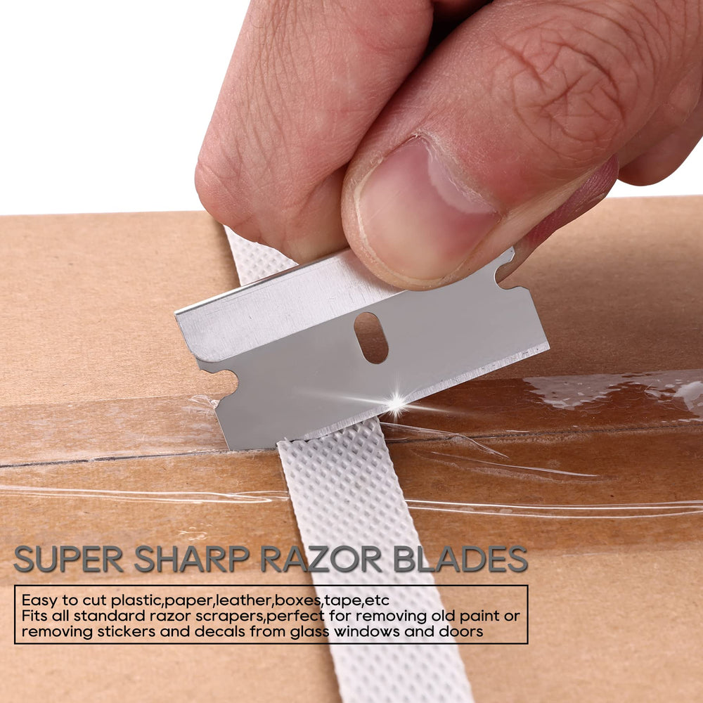 REXBETI blades removing old paint from glass surfaces smoothly.