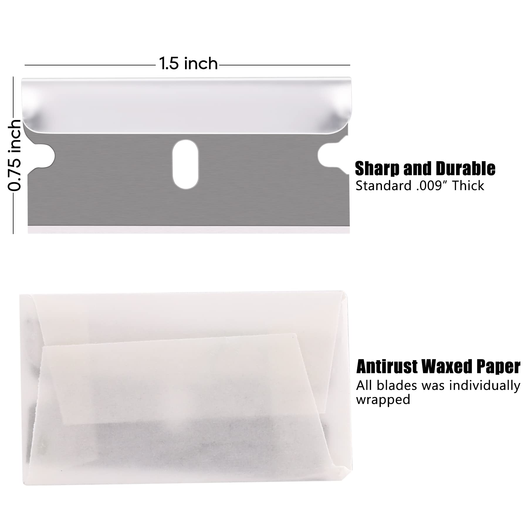 REXBETI steel single-edge blades offer strong cutting performance.