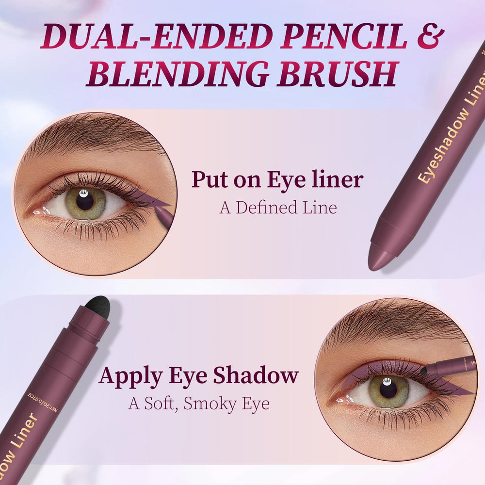 rexibuz Shadow Liner dual-ended applicator demonstrates precise eyeliner and shadow application