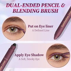 rexibuz Shadow Liner dual-ended applicator demonstrates precise eyeliner and shadow application