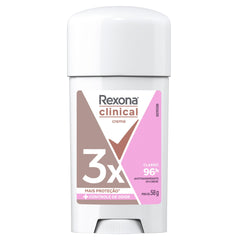 Rexona Clinical 96 horas, barra crema 58 g, protección duradera