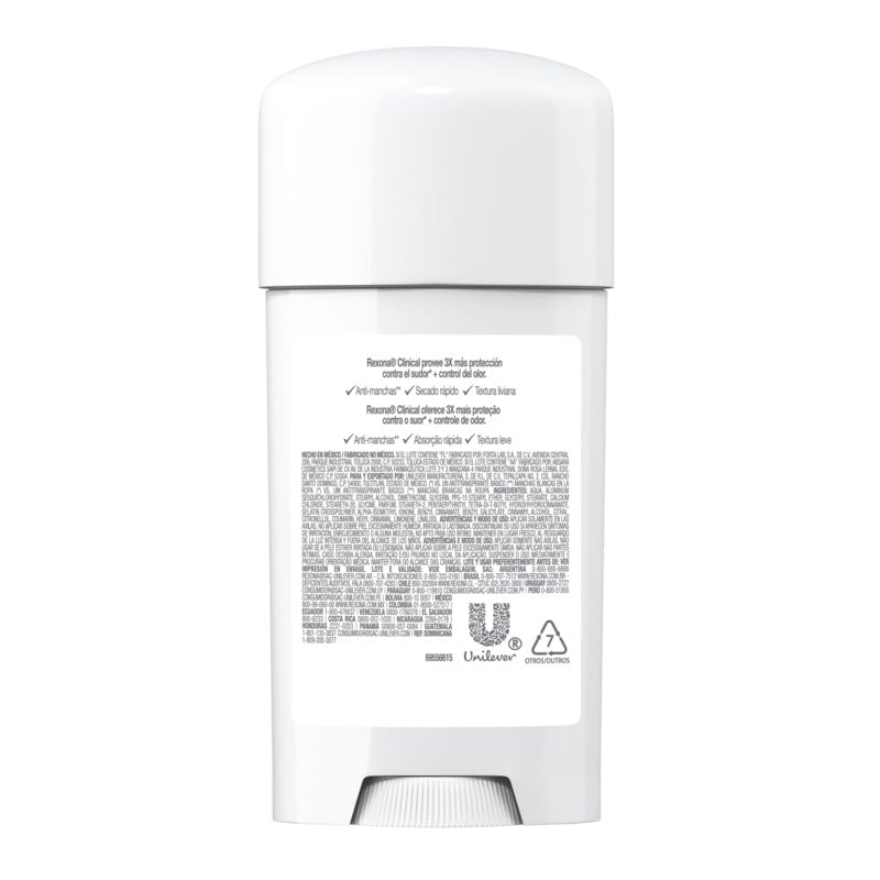 Rexona Clinical 96 horas sin manchas en la ropa